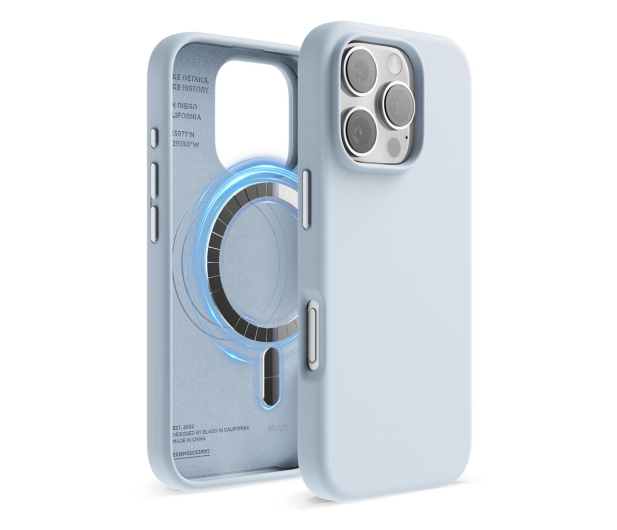 Elago Magnetic Silicone do iPhone 16 Pro Light Blue ES16MSSC63PRO-LBL - 1278785 - zdjęcie
